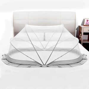 Portable Baby Mosquito Net | Anti-Bug Crib Net | Bottomless Net for Infants, for Safe & Easy Use, Size: 135 x 65 x 65cms, for (0 to 24 Months) Baby