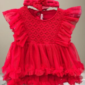 BB FROCK RED